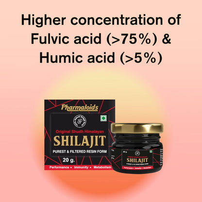 Himalayan Pure Shilajit Resin for Stamina Boosts & Endurance 20g