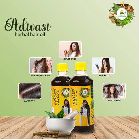 Adivasi Ayurvedic Hair Oil For Hair Growth 500ml